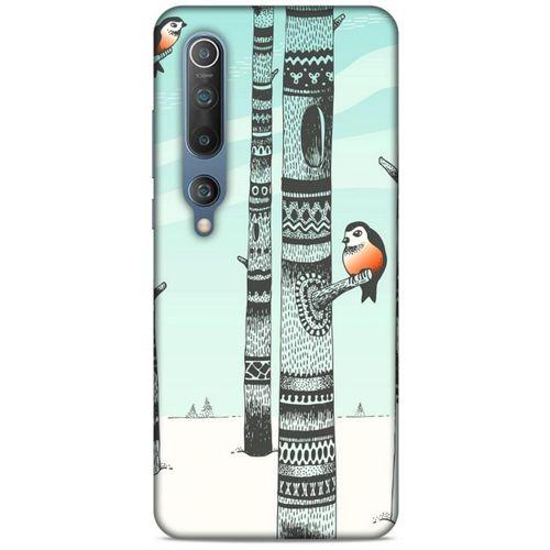 Xiaomi Mi 10 Kılıf Snowix (20) Koruyucu Kılıf Yeşil Siyah