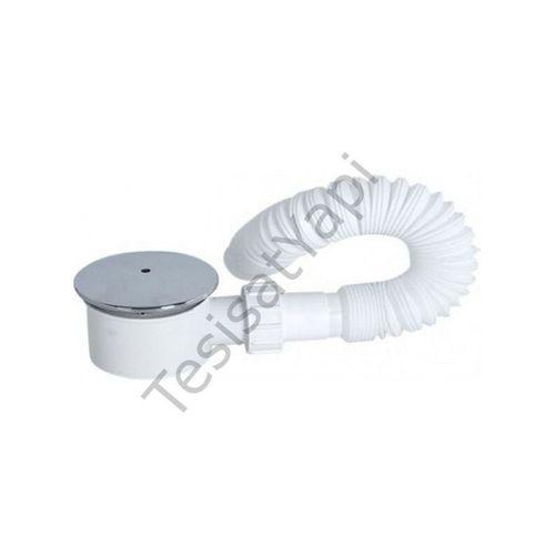 Plastik Duş Troblemi Körüklü Krom Tapa Q50 / 80 mm