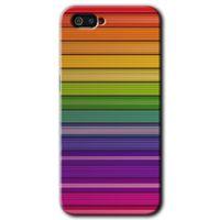 Realme C2 HD Baskılı Kılıf + 9D Tam Ekran Koruyucu - Colorful Lines