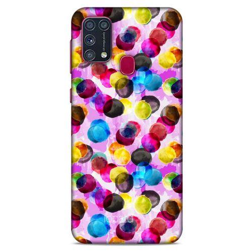 Samsung Galaxy M31 Kılıf Pastel Renkler (42) Rugged Armor Kılıf Mor Pembe