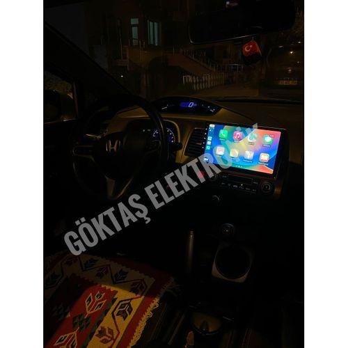 HONDA CİVİC FD6 4 GB RAM 64 GB HAFIZA ANDROID MULTIMEDIA TEYP APPLE CAR PLAY+ANDROİD AUTO