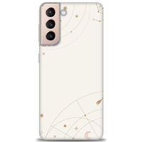 Samsung Galaxy S21 FE Kılıf HD Baskılı Kılıf - Yıldız Haritası + Tam Ekran Koruyucu