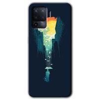 Oppo Reno 5 Lite Kılıf HD Desen Baskılı Arka Kapak - City Bird Sky