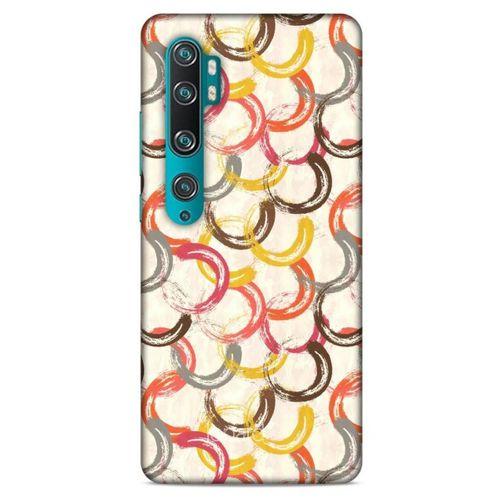Xiaomi Mi Note 10 Pro Kılıf Pastel Renkler (33) Hybrid Kılıf Kahverengi Turuncu