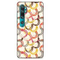 Xiaomi Mi Note 10 Pro Kılıf Pastel Renkler (33) Hybrid Kılıf Kahverengi Turuncu