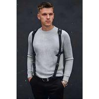 Omuz Detaylı Şık Erkek  Deri Harness, Erkek  Gömlek Üzeri Aksesuar - Brfm135