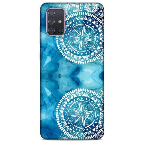 Samsung Galaxy A71 Uyumlu Kılıf Mavi Delisi (45) Liquid Air Kılıf Suluboya Motif