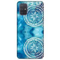 Samsung Galaxy A71 Uyumlu Kılıf Mavi Delisi (45) Liquid Air Kılıf Suluboya Motif