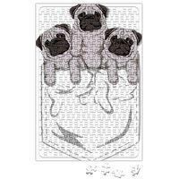 Cepte Pug Cepte Köpek Puzzle 240 Parça Yapboz