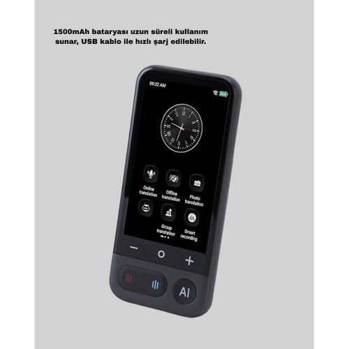Taşınabilir Akıllı Sesli Çeviri Cihazı – 139 Dil Desteği, Dokunmatik Ekran