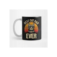Funny Best Cat Dad Ever Cat Dad Father Vintage Gift Kupa