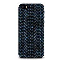 Apple Iphone 5 Kılıf Dragons (4) Koruma Kılıfı Ejderha Skin Lacivert