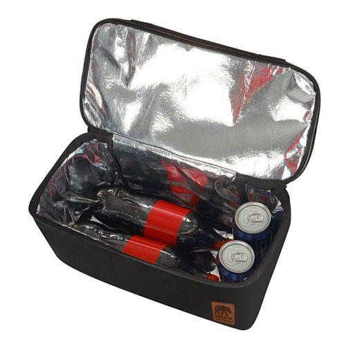 Kamp Ayısı® Thermo Bag - Sıcak/Soğuk Termal Korumalı Kamp, Piknik, Plaj Çantası 16+22 Lt Siyah