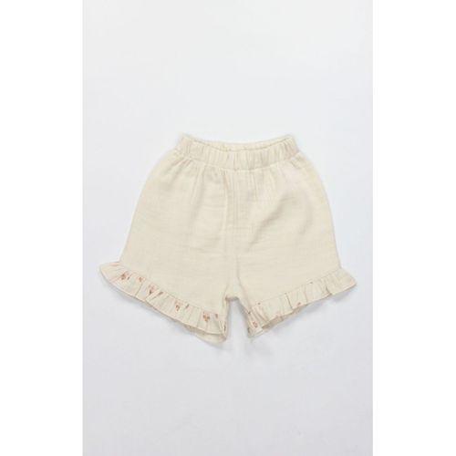 Bistyle Bistyle 2li Takım Şortlu Müslin Daisy Flowers 14131 Somon