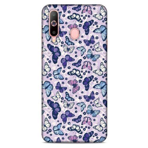 Samsung Galaxy A60 Kılıf Kelebek Etkisi (28) Arka Kapak Karışık Renkli