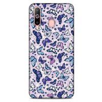 Samsung Galaxy A60 Kılıf Kelebek Etkisi (28) Arka Kapak Karışık Renkli