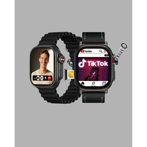 Sesli Arama Özellikli Sım Kartlı Siyah Akıllı Saat