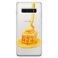 Samsung Galaxy S10 Kılıf Balparmak Karamel Arka Kapak Koruma Desenli Full Koruyucu