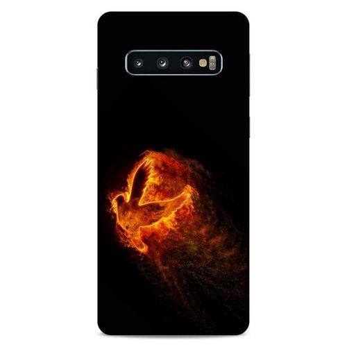 Lopard Samsung Galaxy S10 Uyumlu Kılıf FireX (30) Silicone Case Ateş Kartal
