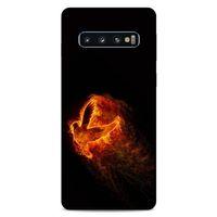 Lopard Samsung Galaxy S10 Uyumlu Kılıf FireX (30) Silicone Case Ateş Kartal