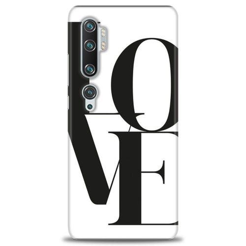 Xiaomi Mi Note 10 Kılıf HD Baskılı Kılıf - Love + Tam Ekran Koruyucu
