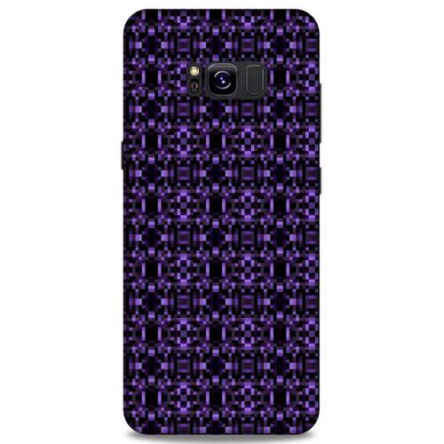 Lopard Samsung Galaxy S8 Plus Uyumlu Kılıf PiXel (22) Tam Koruma Kılıfı Mor