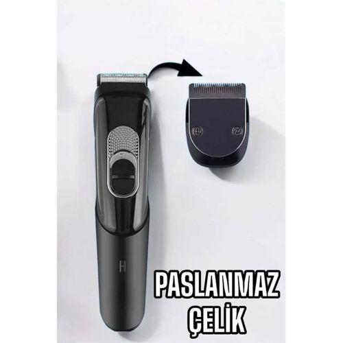 Saç Sakal Vücut Şarjlı Kablosuz Tıraş Makinesi Profesyonel Paslanmaz Çelik