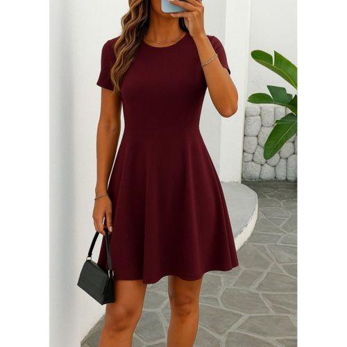 Kadın Kısa Kollu Kiloş Ithal Krep Elbise