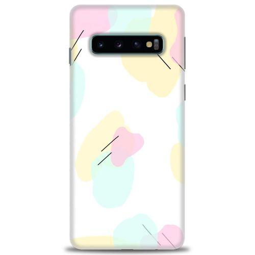 Samsung Galaxy S10 Kılıf HD Baskılı Kılıf - Renkler Çubuklar + Tam Ekran Koruyucu