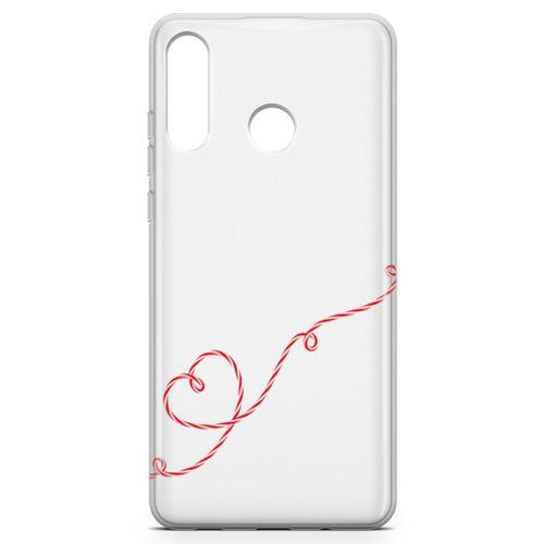 Huawei P30 Lite Kılıf Şeker Kalp Arka Kapak Koruma Desenli Full Koruyucu