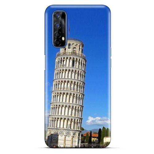 Oppo Realme 7 Kılıf Dünya Mimarisi (21) Koruyucu Kapak Pisa Kulesi İtalya