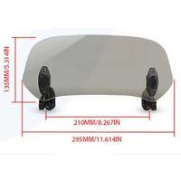 UNİVERSAL RÜZGAR SAPTIRICI CAM ( DEFLEKTÖR ) AYARLANABİLİR ASANSÖRLÜ 295 X 135 MM