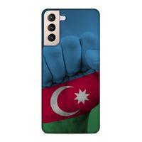 Samsung Galaxy S21 Plus Uyumlu Kılıf Azarbaijan (19) Kılıfları Yumruk Bayrak
