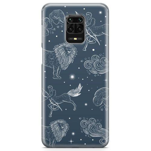 Xiaomi Redmi Note 9 Pro Kılıf Astroloji Burç Haritası Arka Kapak Koruma Desenli Full Koruyucu