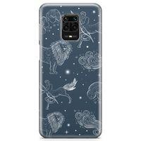 Xiaomi Redmi Note 9 Pro Kılıf Astroloji Burç Haritası Arka Kapak Koruma Desenli Full Koruyucu