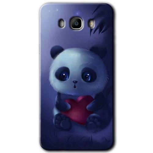 Potkal Hediye Fabrikası Samsung Galaxy J7 2016 Kılıf HD Desen Baskılı Arka Kapak - Bebek Panda