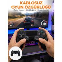 Ps4 Uyumlu Kablosuz Oyun Kolu – Gerçekçi Titreşimli Geri Bildirim Yeni Nesil
