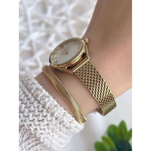 Lee Cooper Çelik Kordonlu 3 Atm Suya Dayanıklı + Bileklik Hediyeli Kadın Kol Saati VS.BLKT.0793