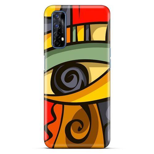 Lopard Oppo Realme 7 Uyumlu Kılıf Soyut Sanat (7) Baskılı Telefon Kılıfı