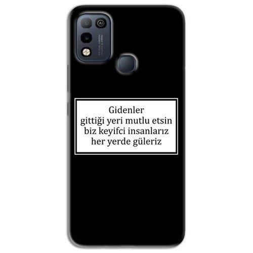 Infinix Hot 10 Play Kılıf HD Yazı Baskılı Silikon Arka Kapak - Yazı 4