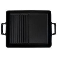 Lava Izgara Grill Demir Döküm Tava Hibrit 26x32 Metal Kulplu LV ECO GT 2632 T4