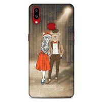 Samsung Galaxy A10s Kılıf FunnyMaX (31) TPU Kılıf Kahverengi