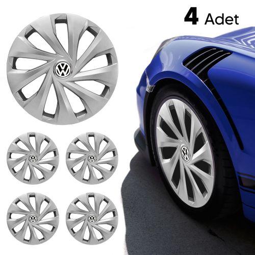 Volkswagen Polo 15 Inç Uyumlu Jant Kapağı  4'lü Takım Gri 2715