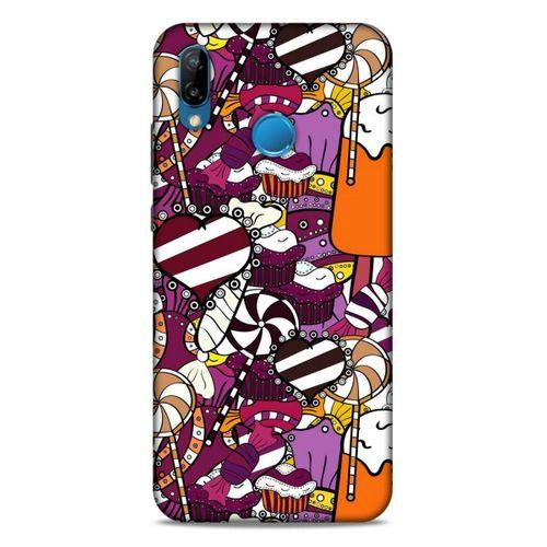 Lopard Huawei P20 Lite Uyumlu Kılıf Soyut Sanat (32) Desenli Soft Silikon Kılıf