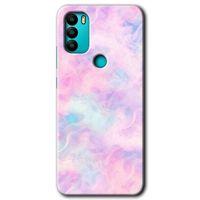 Potkal Hediye Fabrikası General Mobile GM 21 Plus HD Baskılı Kılıf + 9D Tam Ekran Koruyucu - Pembe-Duman