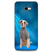 Samsung Galaxy J4 Plus Kılıf Köpek Kıyafetleri (40) Fit Silikon Kılıf Dalmaçyalı Tşirt