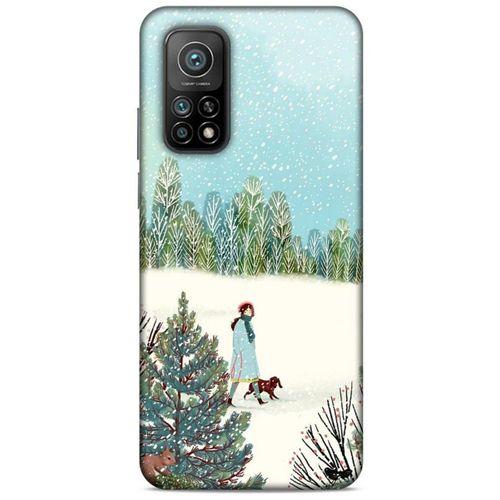 Xiaomi Mi 10T Pro 5G Kılıf Snowix (44) Tough Armor Kılıf Beyaz Açık Mavi