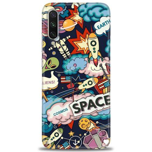 Xiaomi Mi A3 Kılıf HD Baskılı Kılıf - Space + Tam Ekran Koruyucu