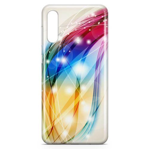 Samsung Galaxy A50 Kılıf Renkli Fiyonklar Arka Kapak Koruma Desenli Full Koruyucu