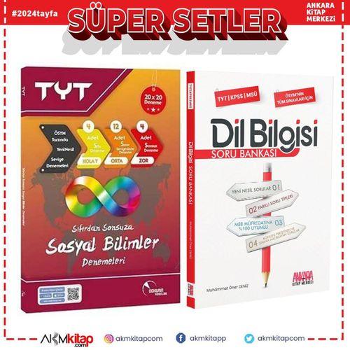 Doktrin TYT Sosyal Bilimler Deneme ve AKM Dil Bilgisi Soru Bankası Seti 2 Kitap